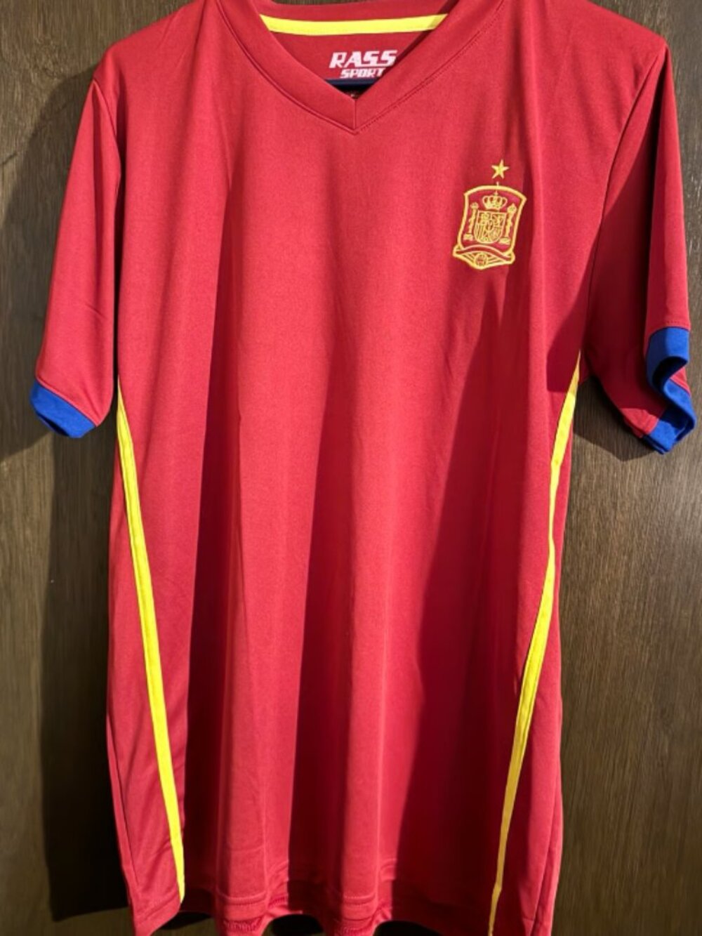 New! Spain Soccer Jersey, Size L/XL
